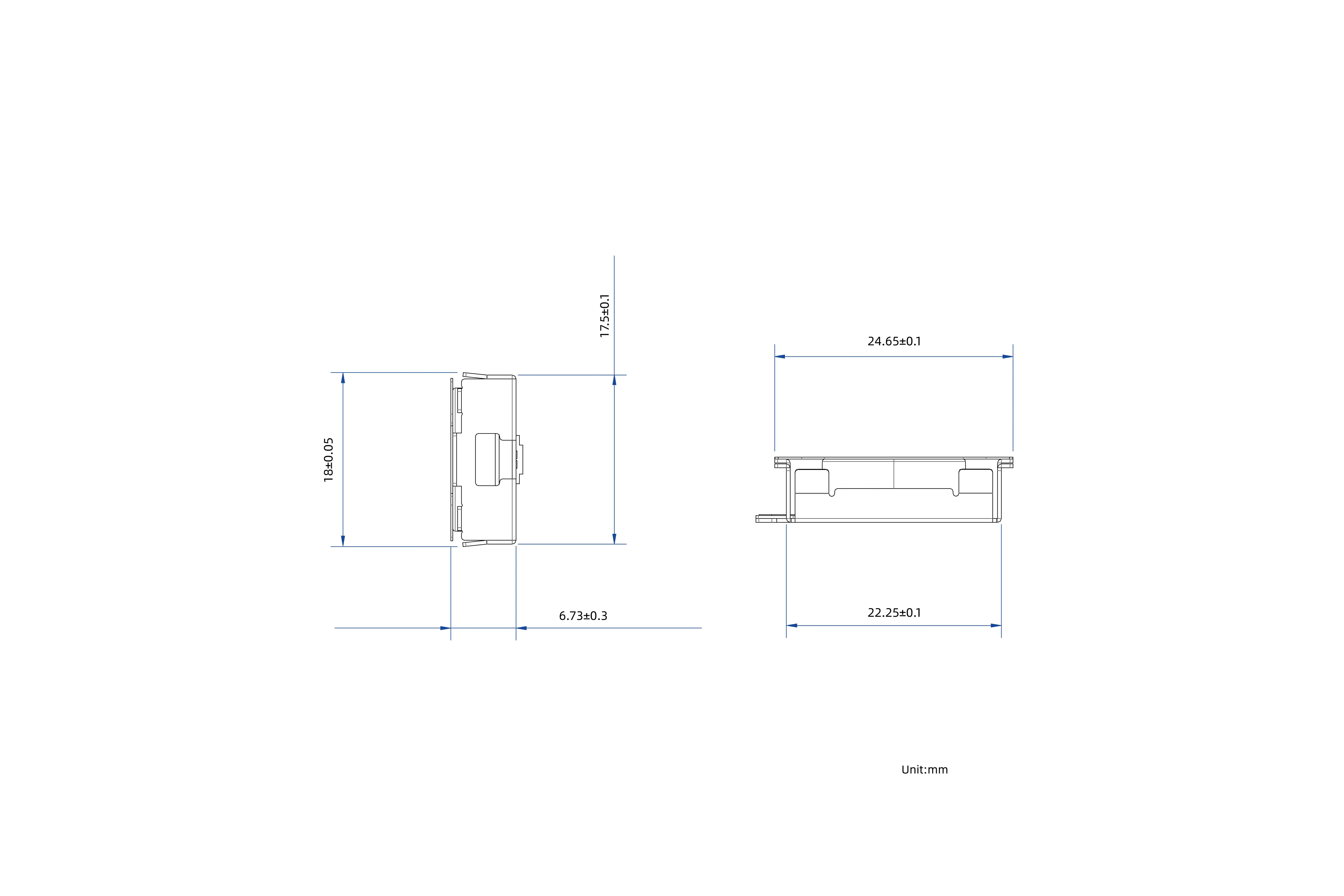 Motor BHS2318H07-01 dimension